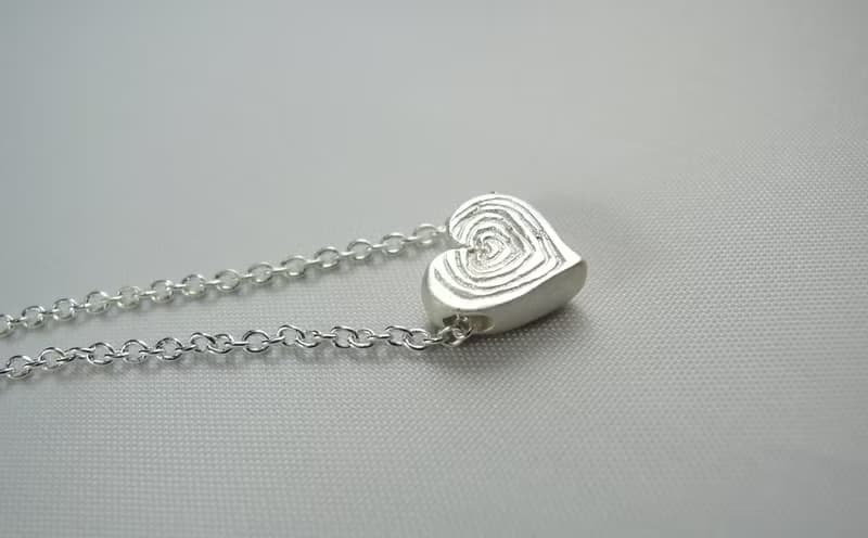 愛心立體純銀項鍊(霧面質感) / 鎖骨鍊  / 手鍊 / 禮物 / 情人節 / 紀念日