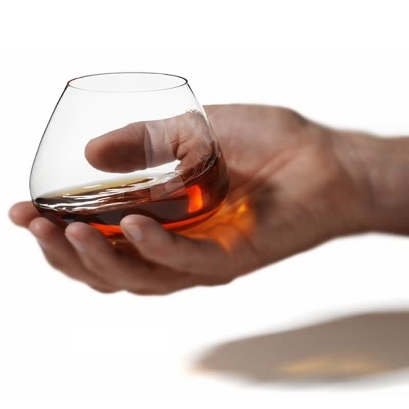 250cc【丹麥Normann】 白蘭地杯 無鉛玻璃雕刻 搖搖杯