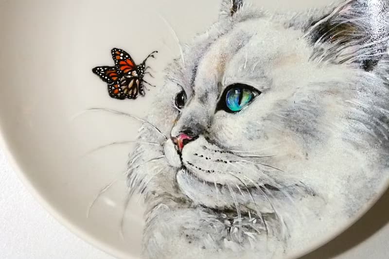 壁掛裝飾盤 / 點心盤系列－波斯貓的柔情