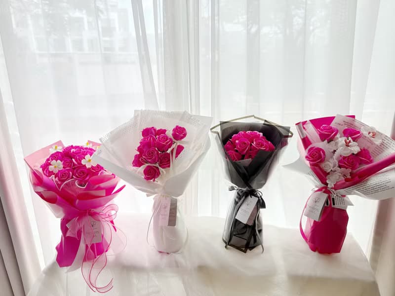 wbfxhm / 佛洛伊德的浪漫-桃紅系列皂花束