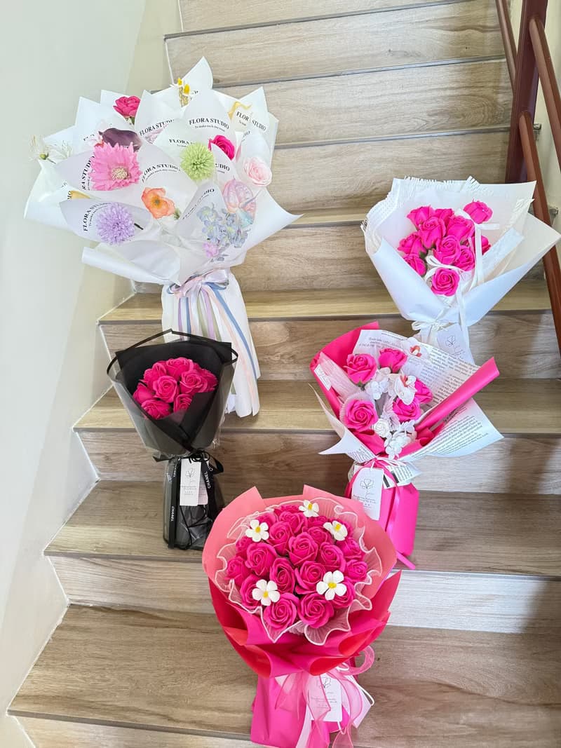 wbfxhm / 佛洛伊德的浪漫-桃紅系列皂花束