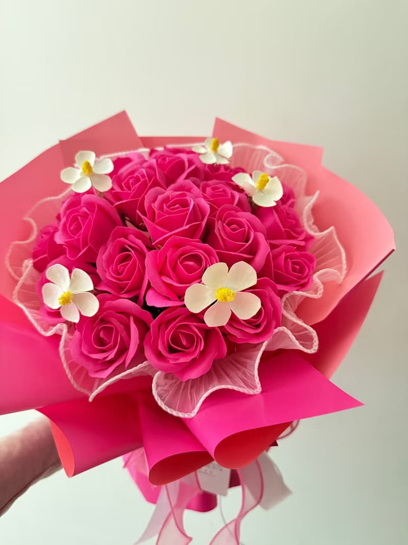 wbfxhm / 佛洛伊德的浪漫-桃紅系列皂花束