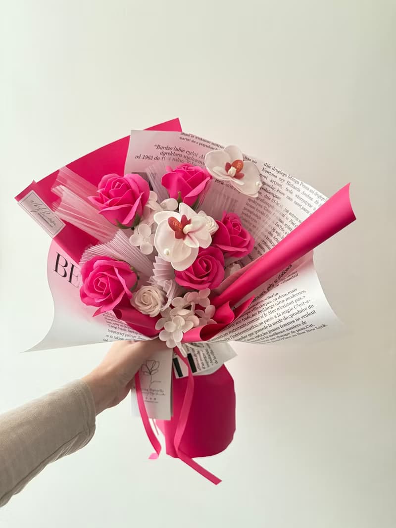 wbfxhm / 佛洛伊德的浪漫-桃紅系列皂花束