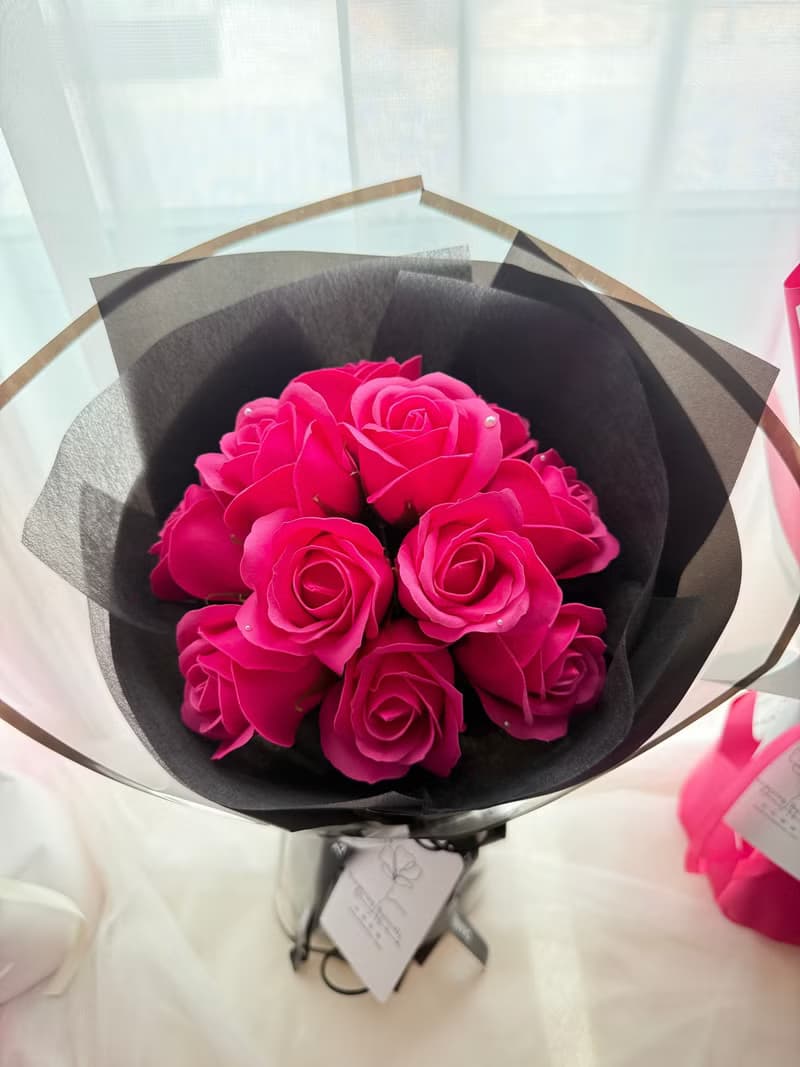 wbfxhm / 佛洛伊德的浪漫-桃紅系列皂花束