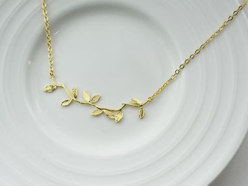 小樹枝 | 細項鍊 鍍K金 手工飾品 情人禮物