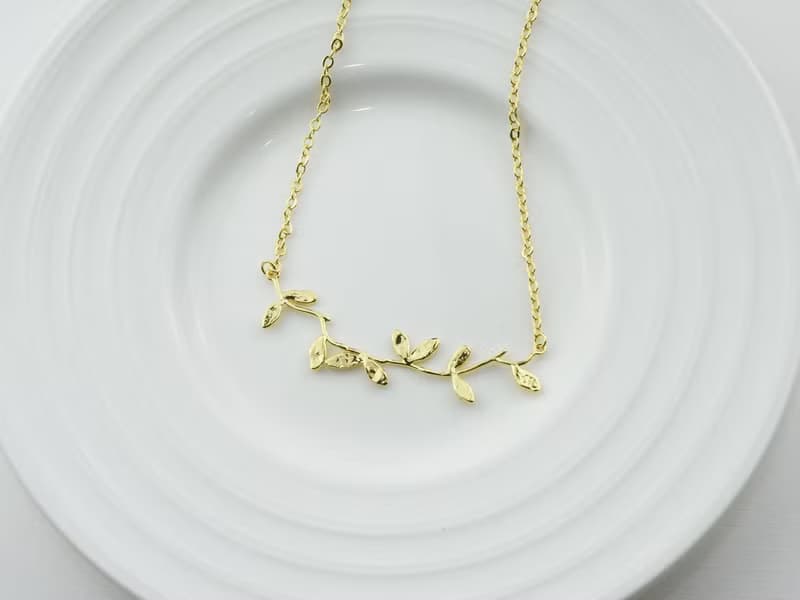 小樹枝 | 細項鍊 鍍K金 手工飾品 情人禮物