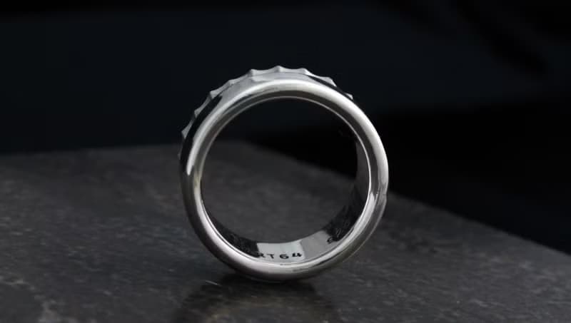 手工造型戒 U-Ring 925純銀戒指 男生戒指