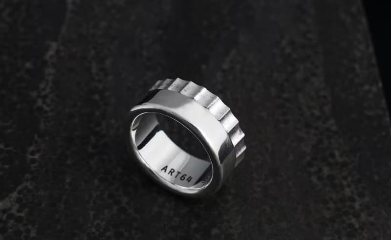 手工造型戒 U-Ring 925純銀戒指 男生戒指
