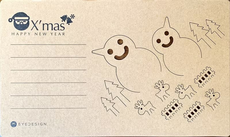 聖誕快樂立體卡片 雪人好朋友N1