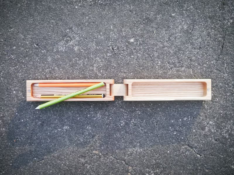 摩咕蟲 實木筆盒 禮物 文具