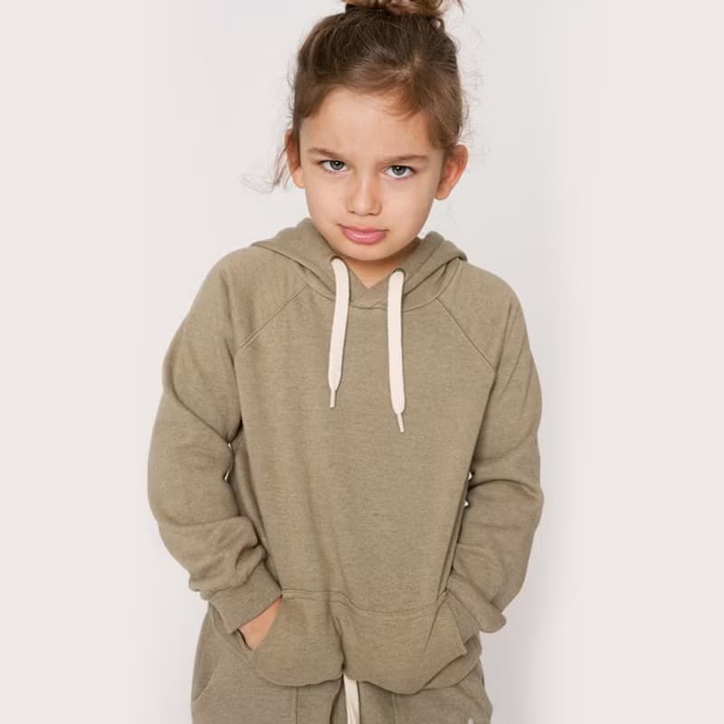 【瑞典童裝】法國有機棉內鋪棉連帽上衣3歲至10歲
