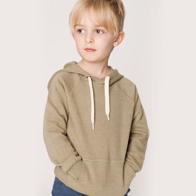【瑞典童裝】法國有機棉內鋪棉連帽上衣3歲至10歲