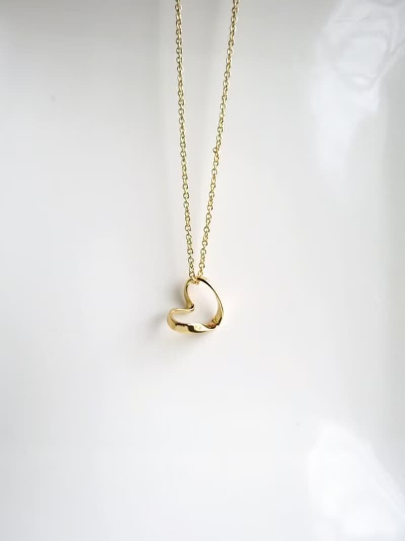 Endless Love | K金項鍊 女款 細鍊 愛心 簡約 鎖骨鍊 情人節