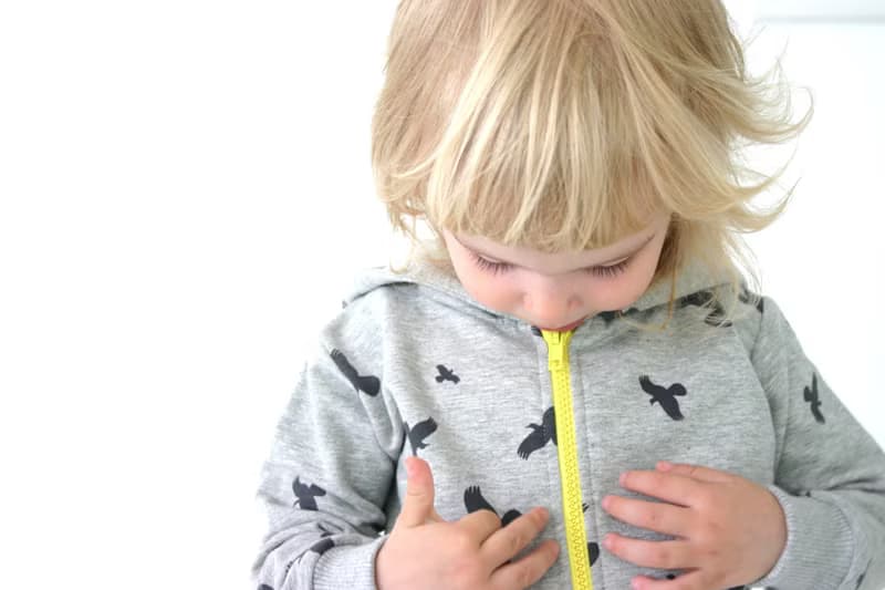 【北歐設計】mói 有機棉渡鴨童裝連帽外套深灰色【內刷毛厚棉】Bird Hoody Black Raven-Bh1