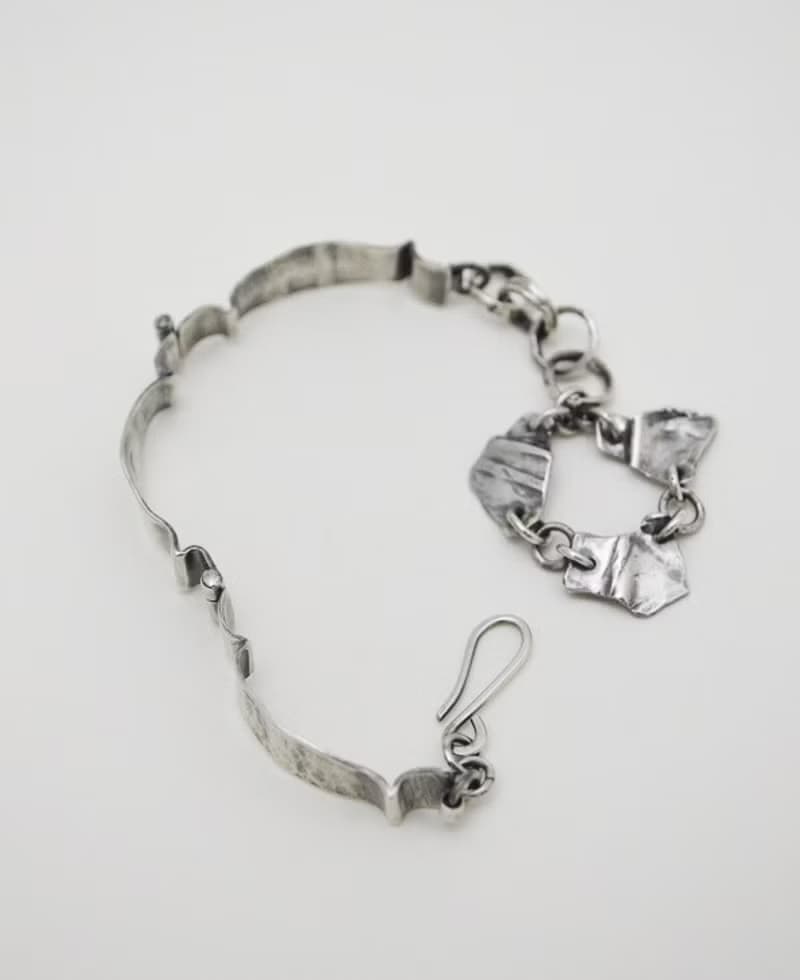 foldforming 系列_不受框限。純銀手鍊