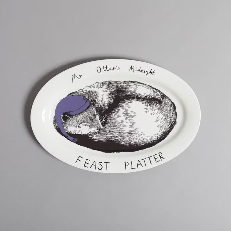 Mr Otter 骨瓷長盤 | Jimbobart