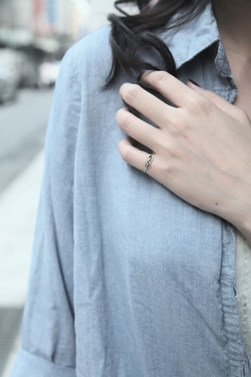 無限永恆 純銀繞結造型尾戒(單結)