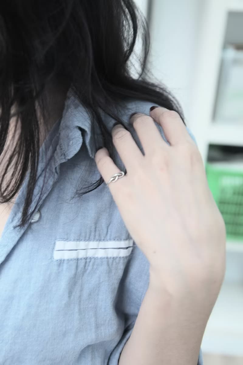 無限永恆 純銀繞結造型尾戒(單結)