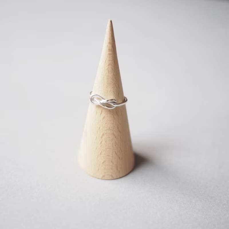 無限永恆 純銀繞結造型尾戒(單結)