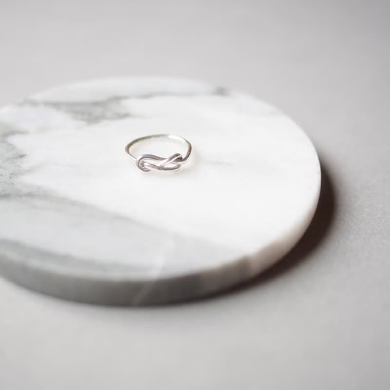 無限永恆 純銀繞結造型尾戒(單結)