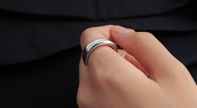 手工造型戒 B-Ring 925純銀戒指 男生戒指