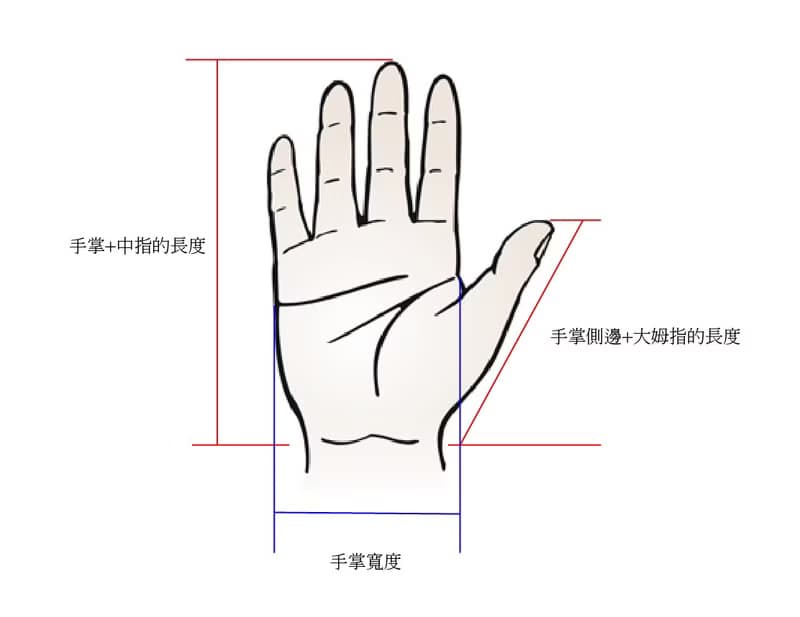 羊毛編織手套 彩紋