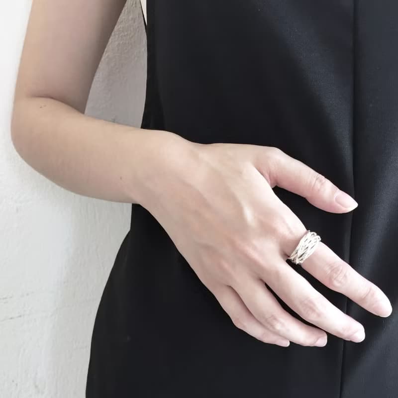 環繞戒指 Wrapping Rope Ring 繩子系列 925純銀