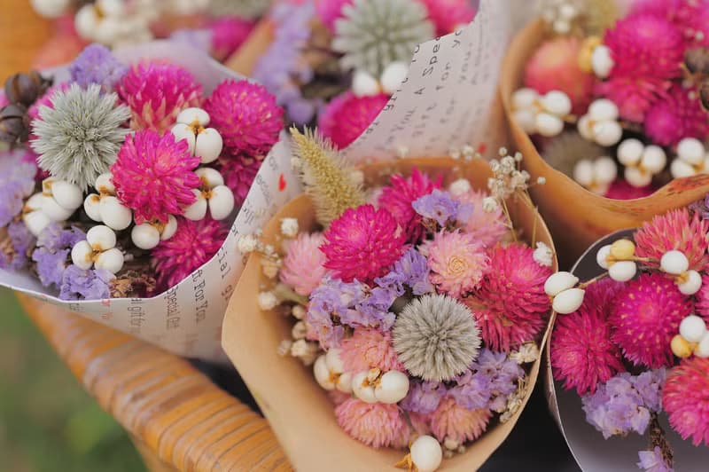 未完待續 | 乾燥花甜筒花 小花束 婚禮小物 禮物 婚禮布置 伴娘禮