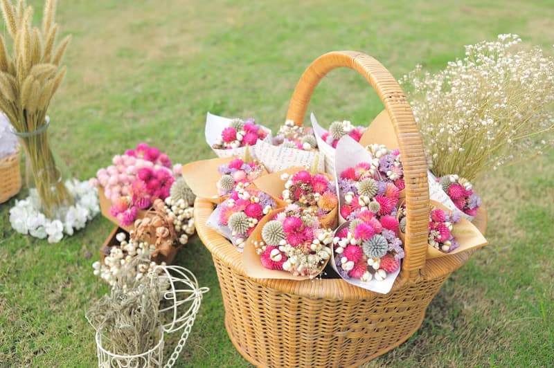 未完待續 | 乾燥花甜筒花 小花束 婚禮小物 禮物 婚禮布置 伴娘禮