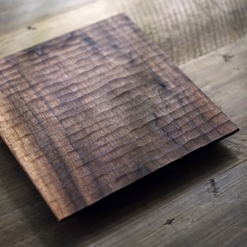 弦•生活器物 手作櫻桃木/黑胡桃  簷托盤