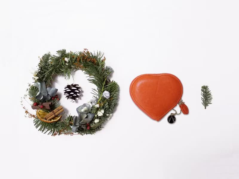 【禮物精選】溫暖橙・心心LOVE MSG PURSE 小物收納零錢包