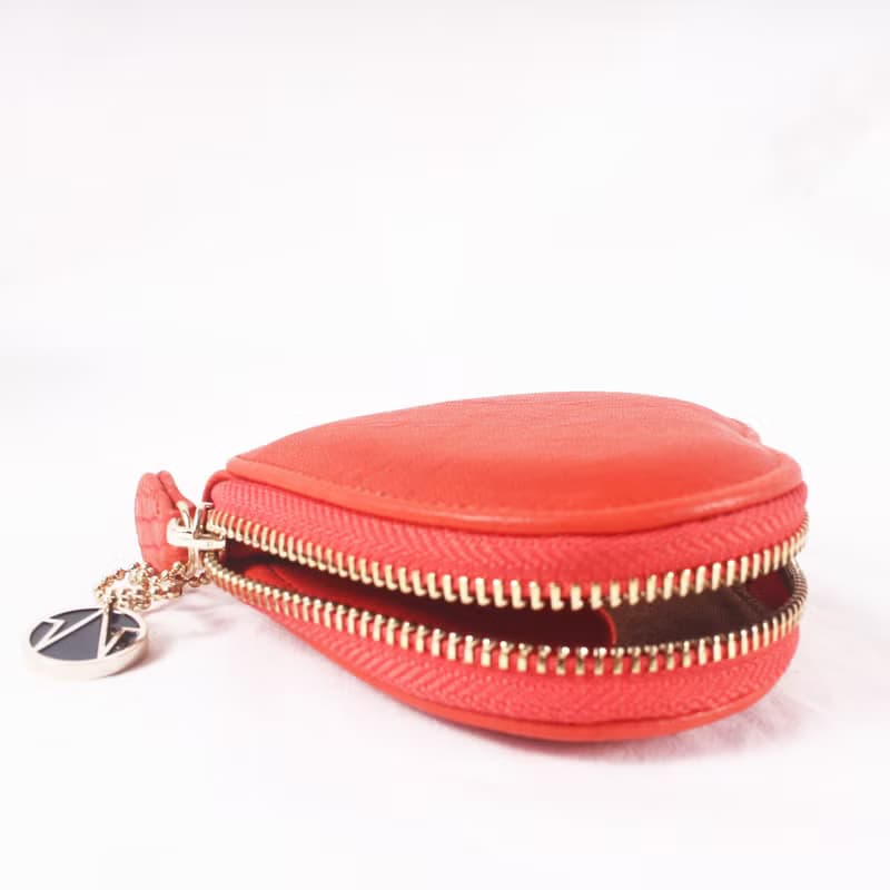 【禮物精選】溫暖橙・心心LOVE MSG PURSE 小物收納零錢包
