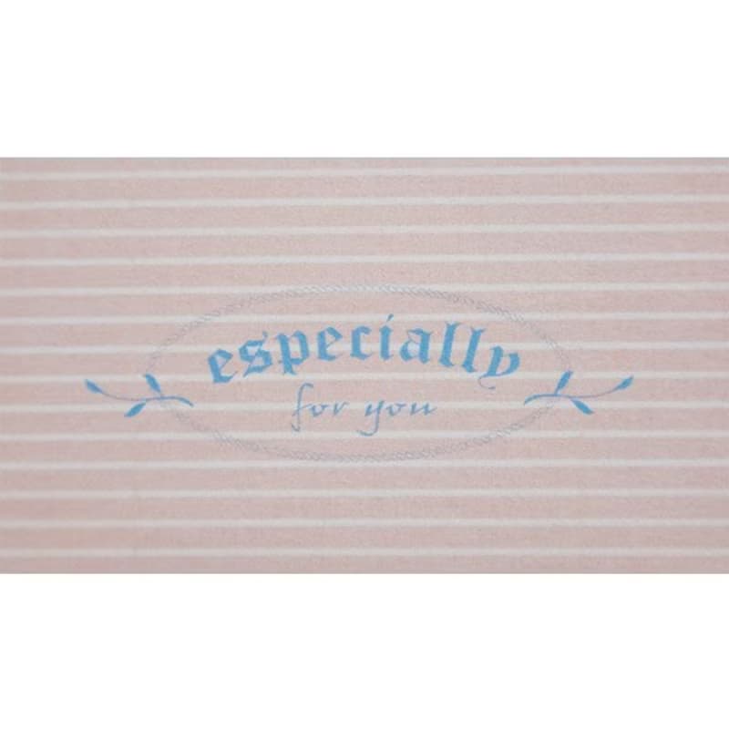 禮品裝飾帶-横線粉紅-中