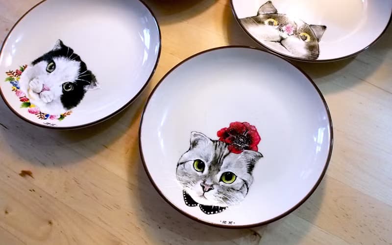 壁掛裝飾盤 / 點心盤系列－罌粟花喵女爵