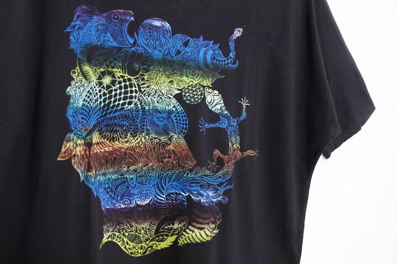 女裝手感短版上衣 / T-shirt - 心靈之圖系列旅行記憶 ( 黑色 )