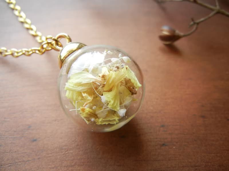 *coucoubird*夢幻玻璃球長鍊-黃色/限量