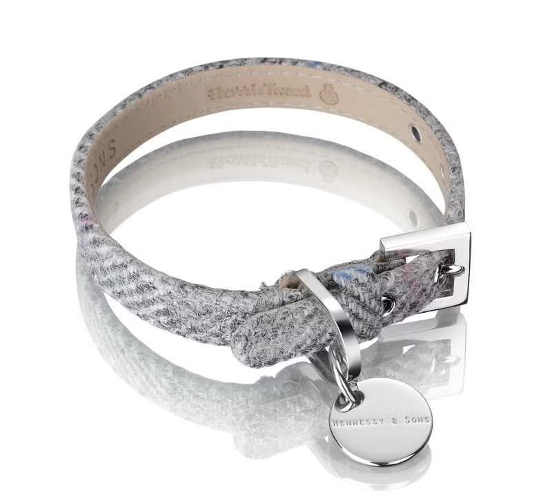 H&S 軒尼詩父子 尺寸L - 三色 哈里斯羊毛真皮項圈