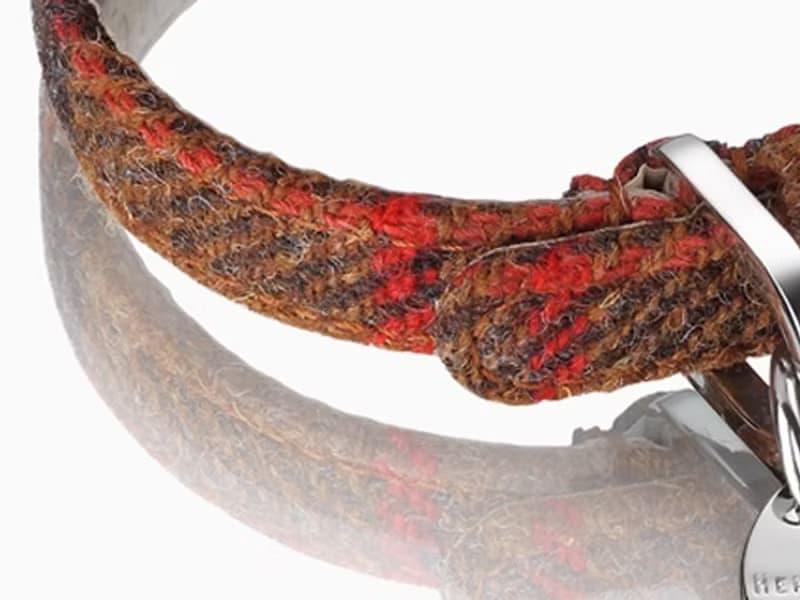 H&S 軒尼詩父子 尺寸L - 三色 哈里斯羊毛真皮項圈