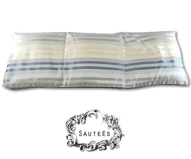 出貨快速幸福SPA暖暖熱敷包(L號香草味條紋純蠶絲)