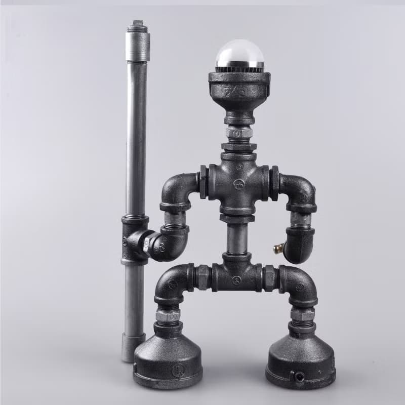 交換禮物復古 創意機器人台燈工業風LED台燈