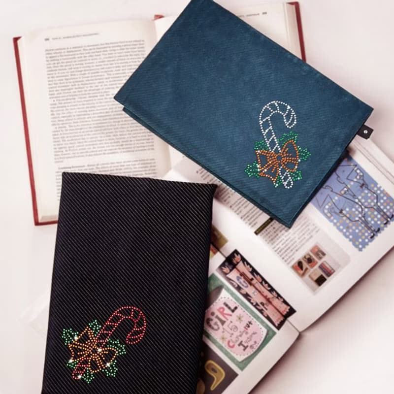 【GFSD】水鑽精品-滿滿耶誕精神【甜甜拐杖】書衣