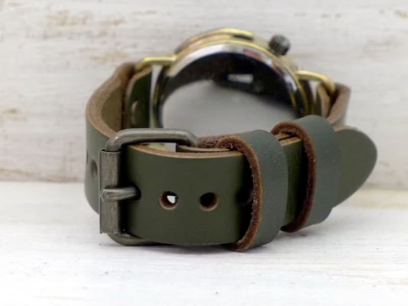 手作り時計 Big Wheel2-B JUMBO36mm Brass(真鍮) 立体数字インデックス (JUM125 KH)