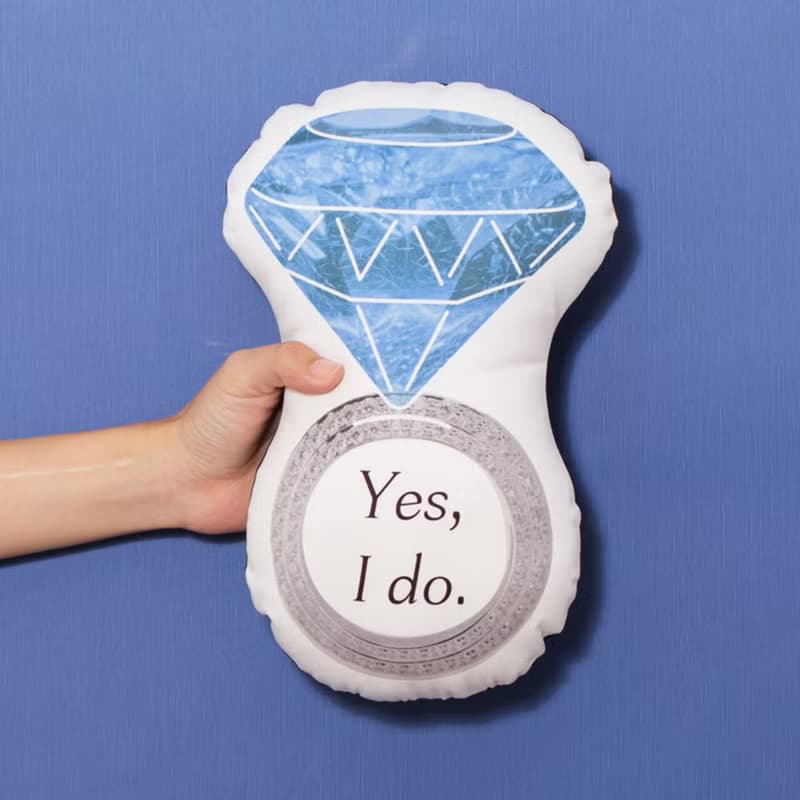 鑽石戒指抱枕   情人節/求婚/結婚禮物