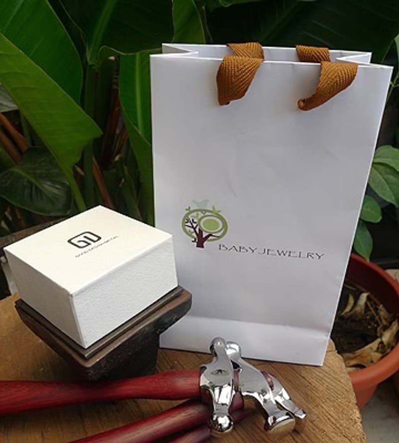 小花牛~純銀十二生肖彌月墜飾項鍊,手作的詩小朋友第一件純銀飾