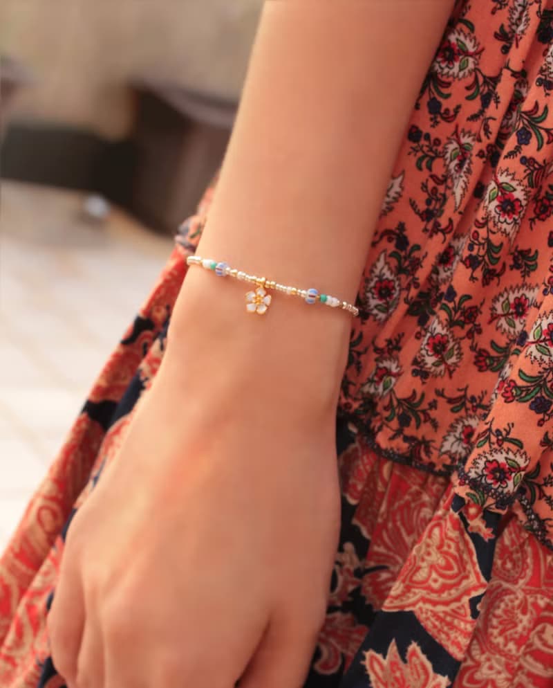 *hippie*  Okinawa│沖繩 小扶桑花森中精靈極細質感串珠手鍊手鏈