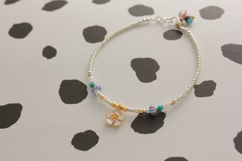 *hippie*  Okinawa│沖繩 小扶桑花森中精靈極細質感串珠手鍊手鏈