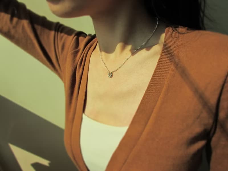 【畢業禮物】horseshoe f necklace_馬蹄鐵f項鍊 | 小幸運 好運