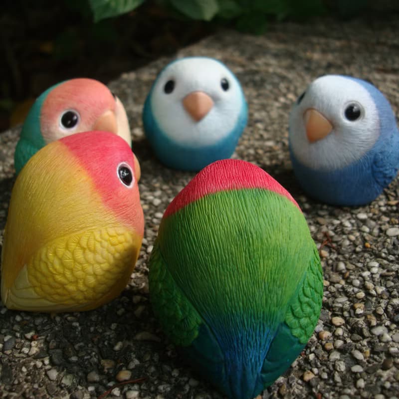 療癒圓滾滾系列-愛情鳥(小鸚)Inseparables(Love Bird)