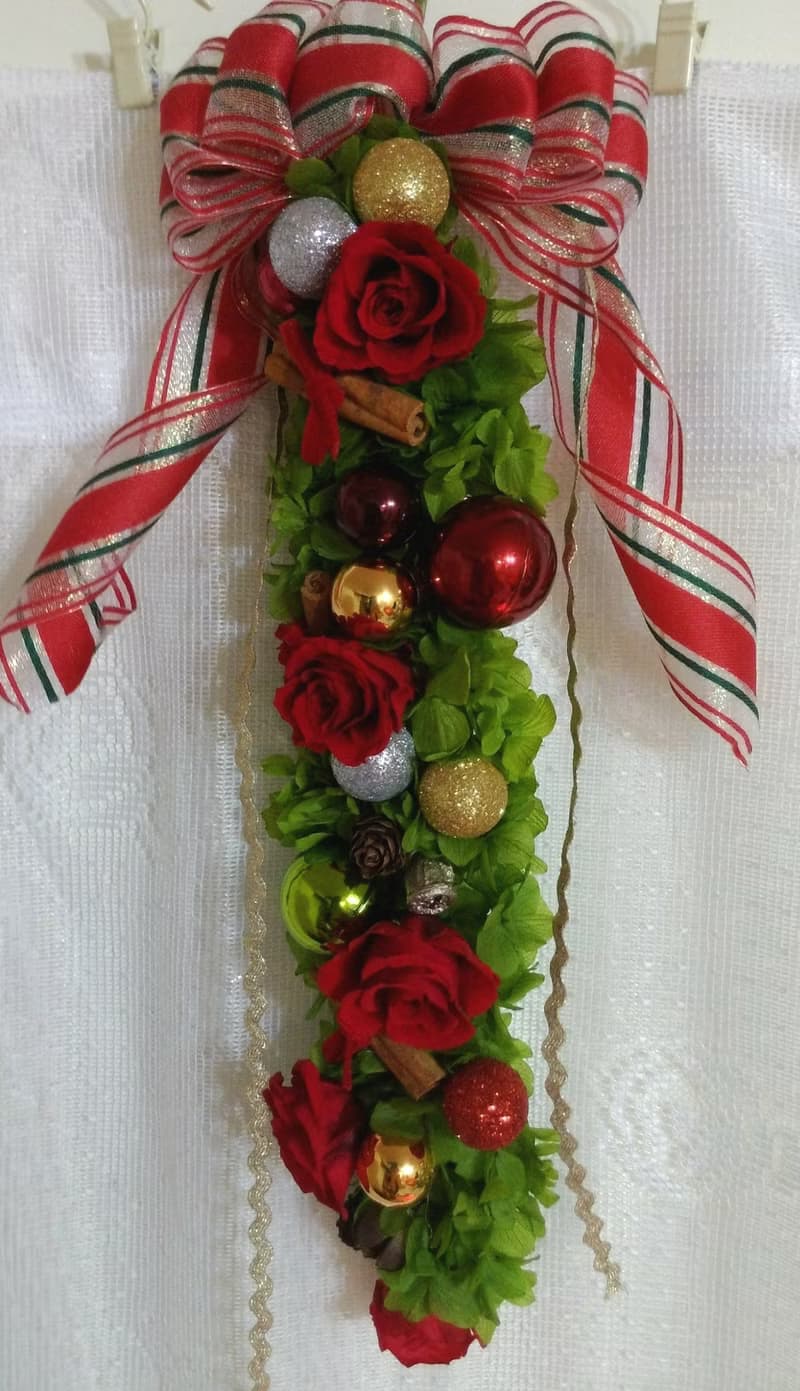  l 聖誕快樂長形掛飾 l *聖誕節*耶誕節*Merry Christmas*掛飾*裝飾*不凋花.恆星花.永生花*禮物*