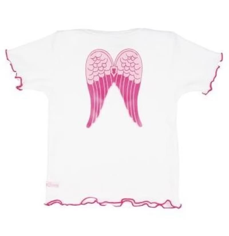 Rufflebutts White 'So Blessed' Angel Knit Lap Tee